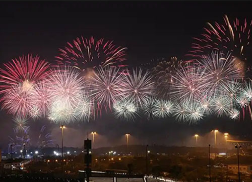 木垒哈萨克焰火晚会